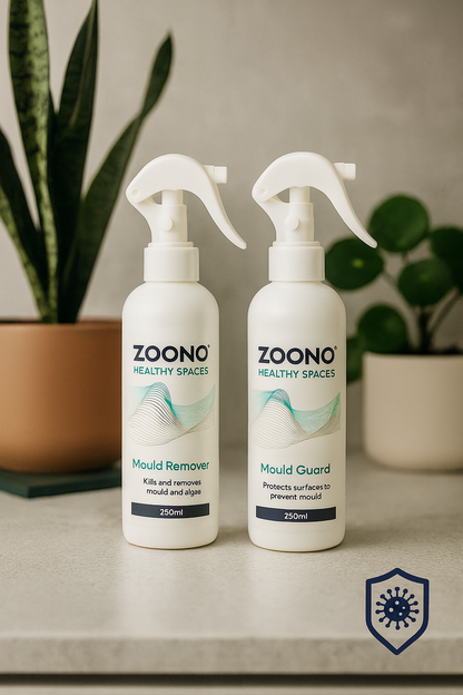 Zoono Mould Defence System (2x 250ml Kit): Mould Remover & Long-Lasting Guard